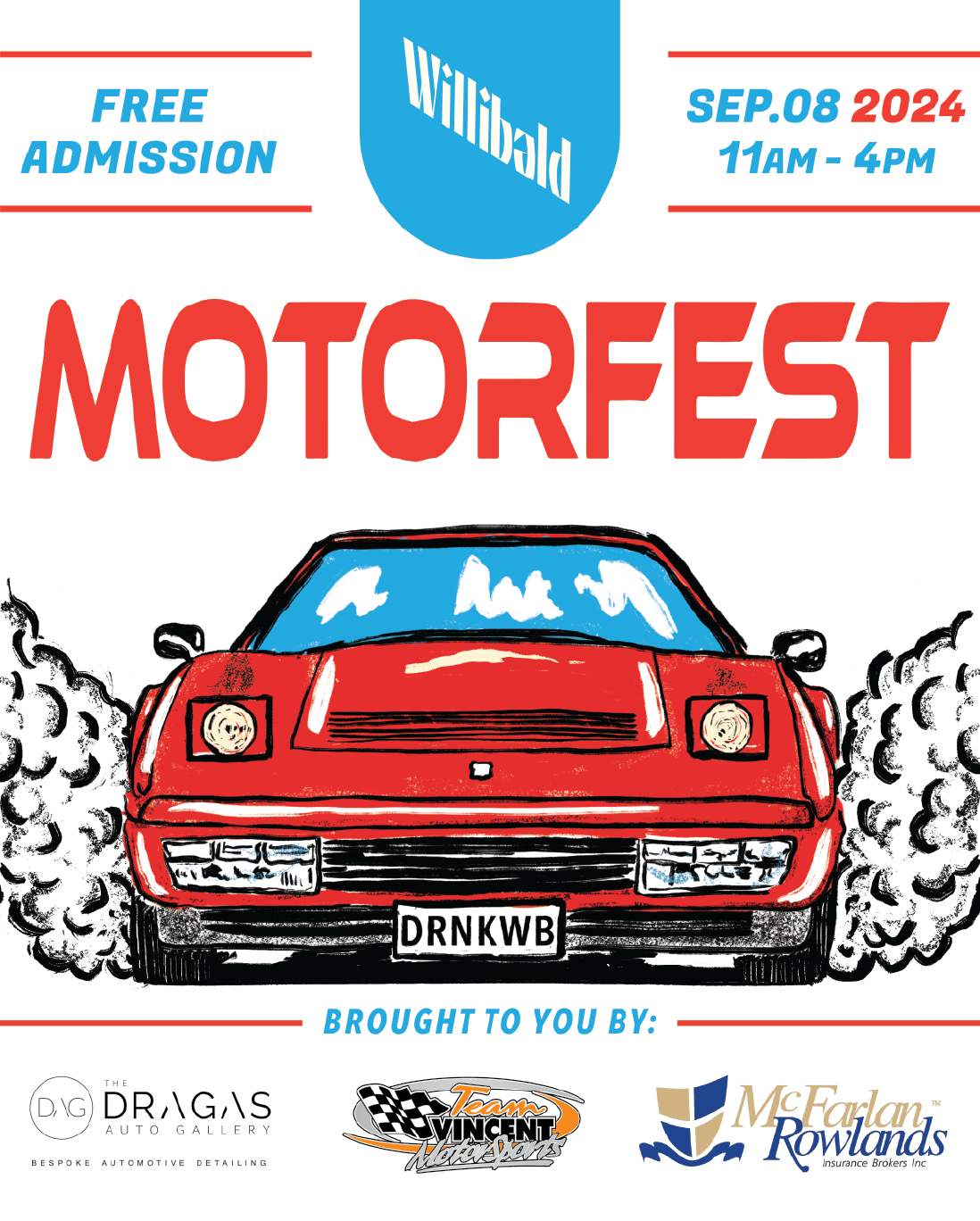 Willibald Motorfest Charity Car Show - Sept. 8, 11AM - 4PM