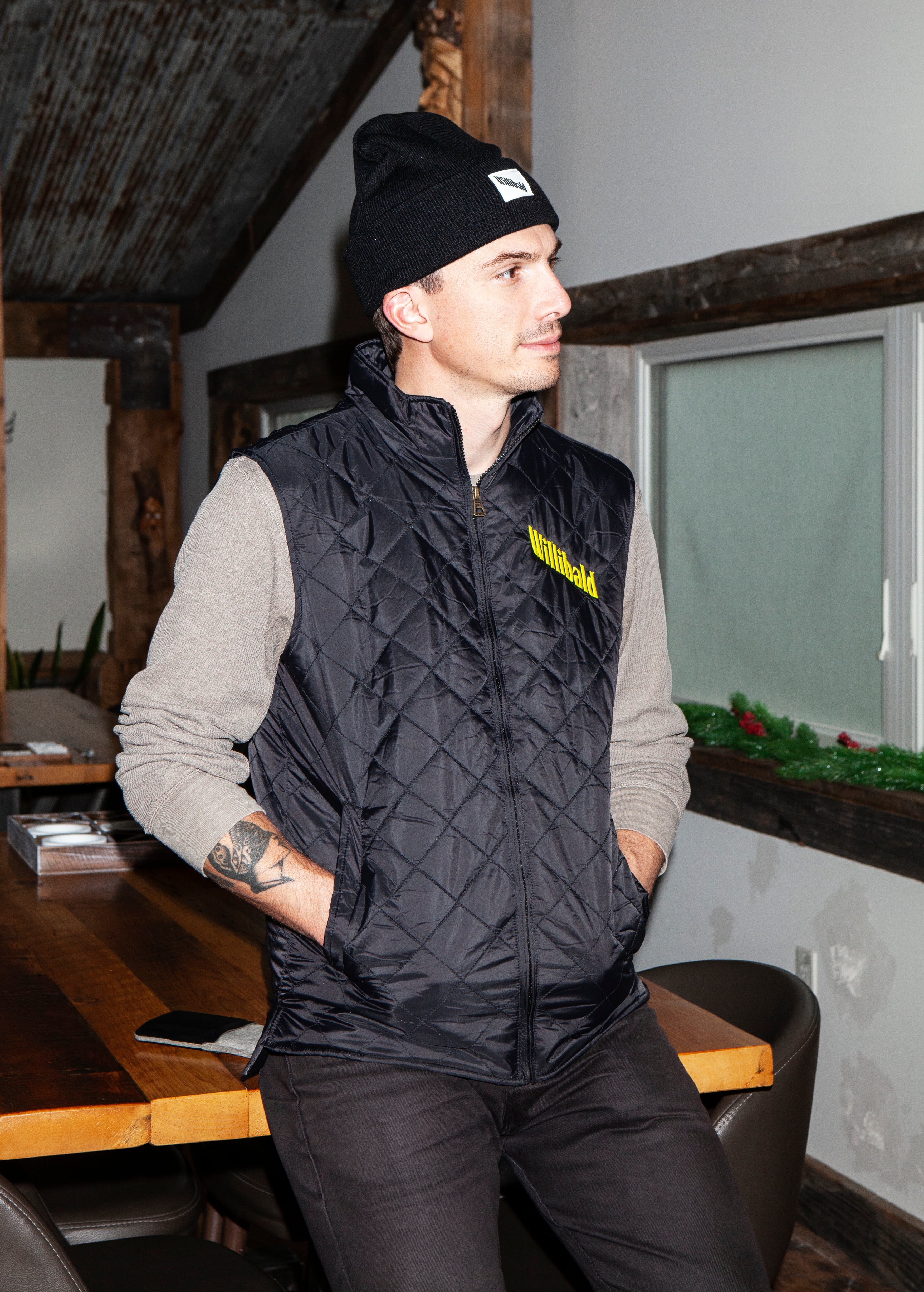 Vintage Diamond Quilted Vest - Willibald Farm